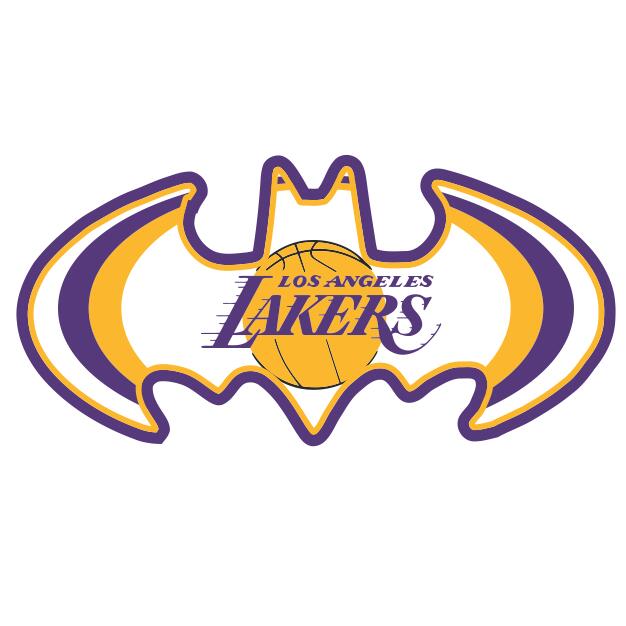 Los Angeles Lakers Batman Logo fabric transfer